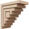 Ekena Millwork 5"W x 10"D x 10"H Classic Landon Rough Cedar Woodgrain TimberThane Corbel, Primed Tan CORUR05X10X10LANRCPR - alternate 1
